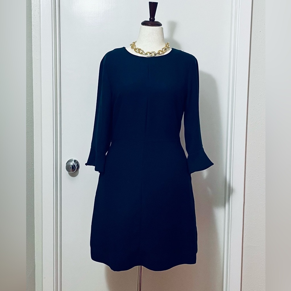 Banana Republic Dark Blue Long Sleeve Dress